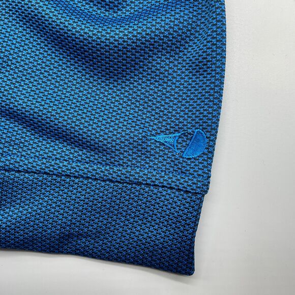 Grand Slam Performance Men's Long Sleeve Jacquard Golf Polo Shirt Med Imperial B - Picture 10 of 12